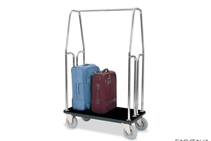 Carrello bagagli cromato small