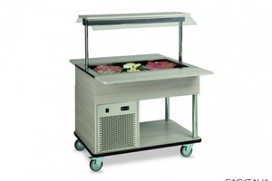 Carrello buffet refrigerato 3 R/F cromato