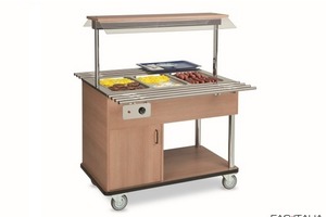 Carrello buffet riscaldato 3 BM cromato